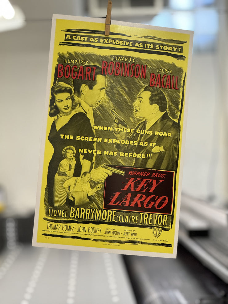 Key Largo Second Edition Standard Original Movie Cards/Posters - 14 x 22