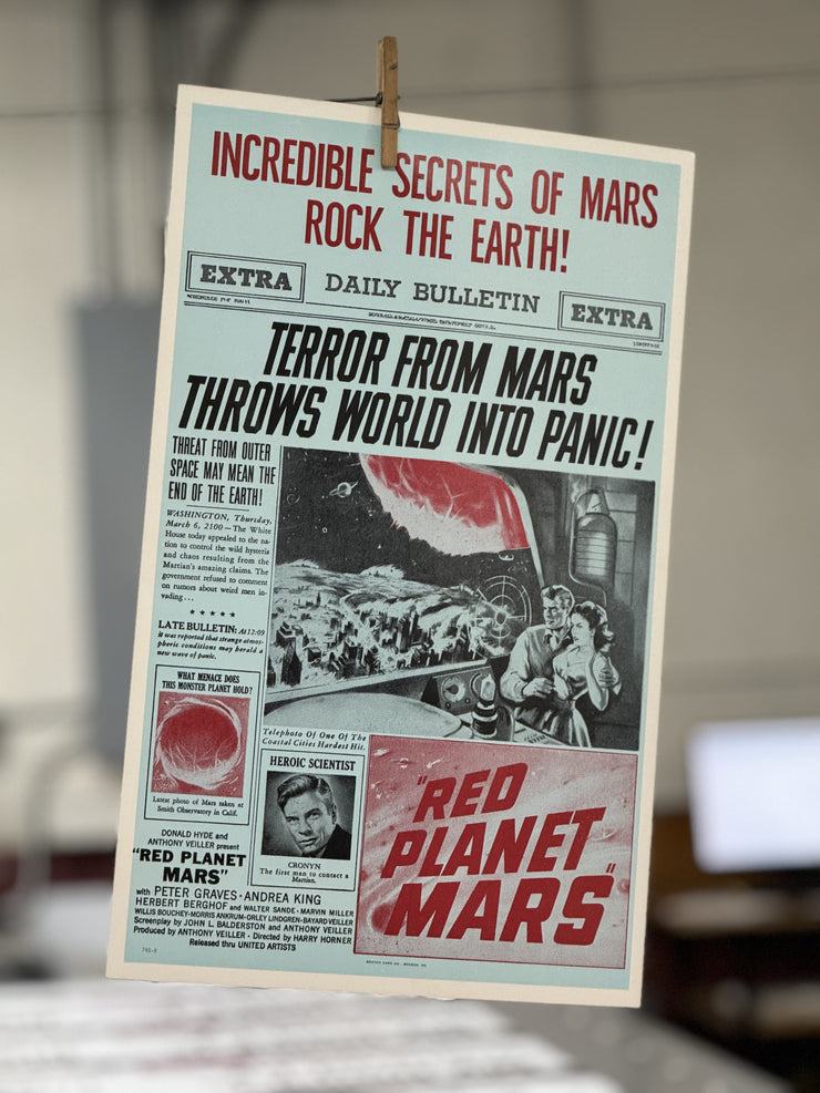 Red Planet Mars Second Edition Standard Original Movie Cards/Posters - 14 x 22