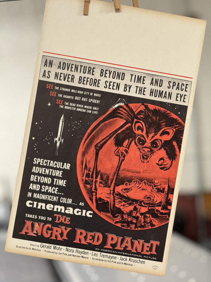 The Angry Red Planet Original Movie Window Card/Posters - 14 x 22