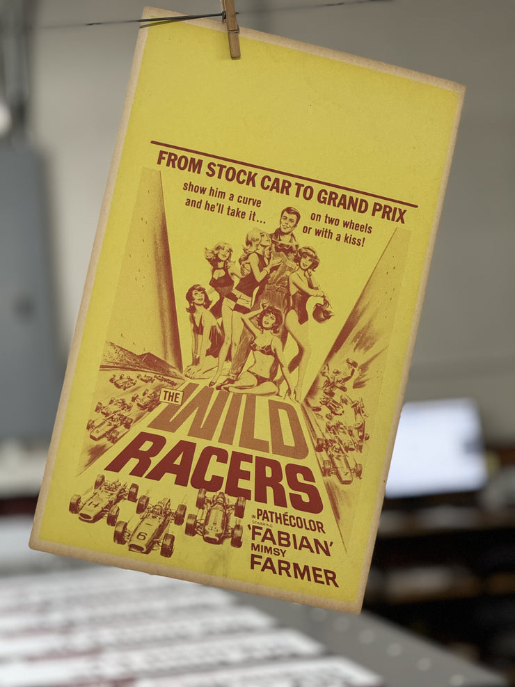 Wild Racers First Edition Original Movie Cards/Posters - 14 x 22