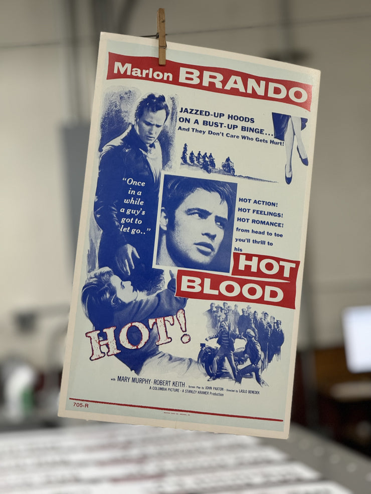 Hot Blood Second Edition Standard Original Movie Cards/Posters - 14 x 22