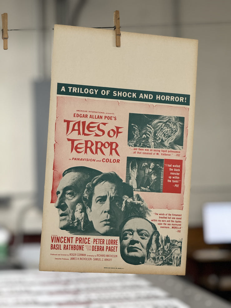 Tales of Terror Original Movie Window Card/Posters - 14 x 22