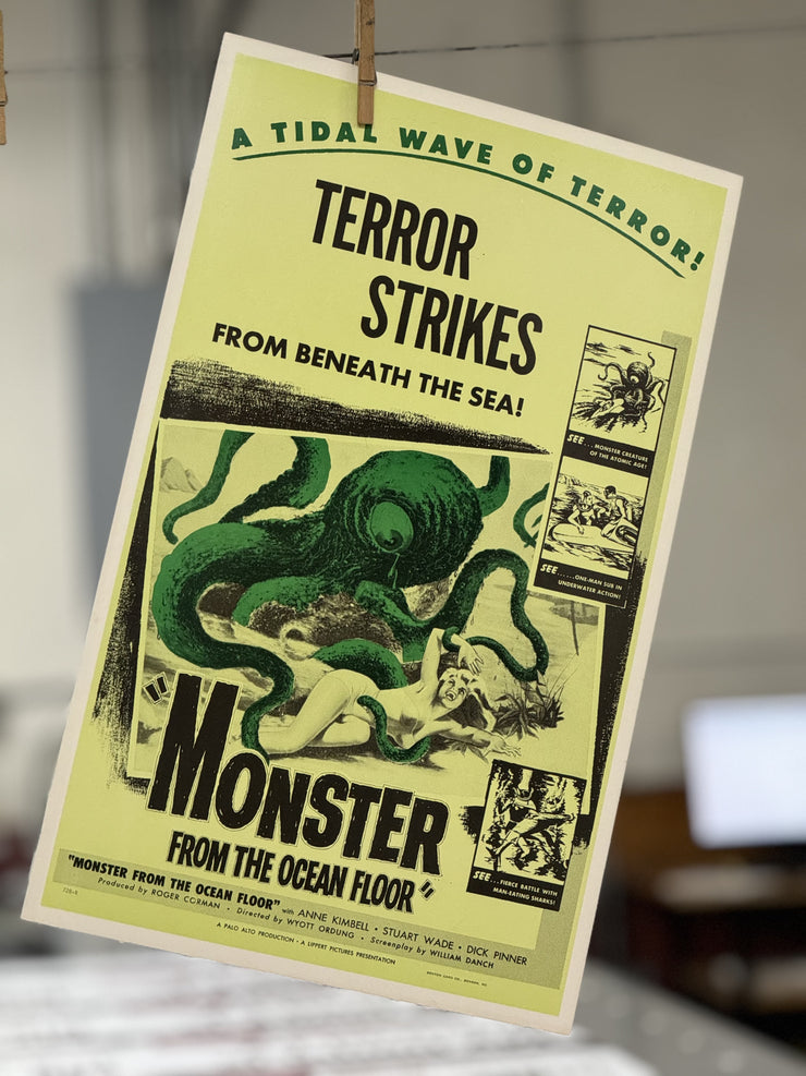 Monster From The Ocean Floor Second Edition Standard Original Movie Cards/Posters - 14 x 22