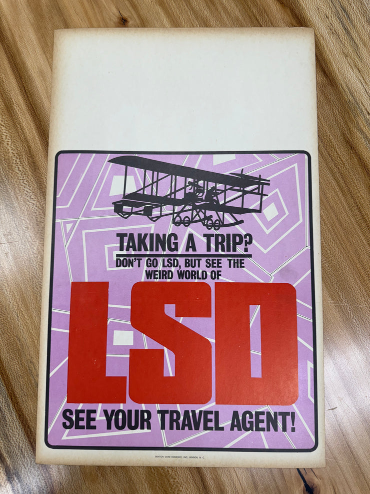 SUPER RARE LSD First Edition Window Card - 14 x 22