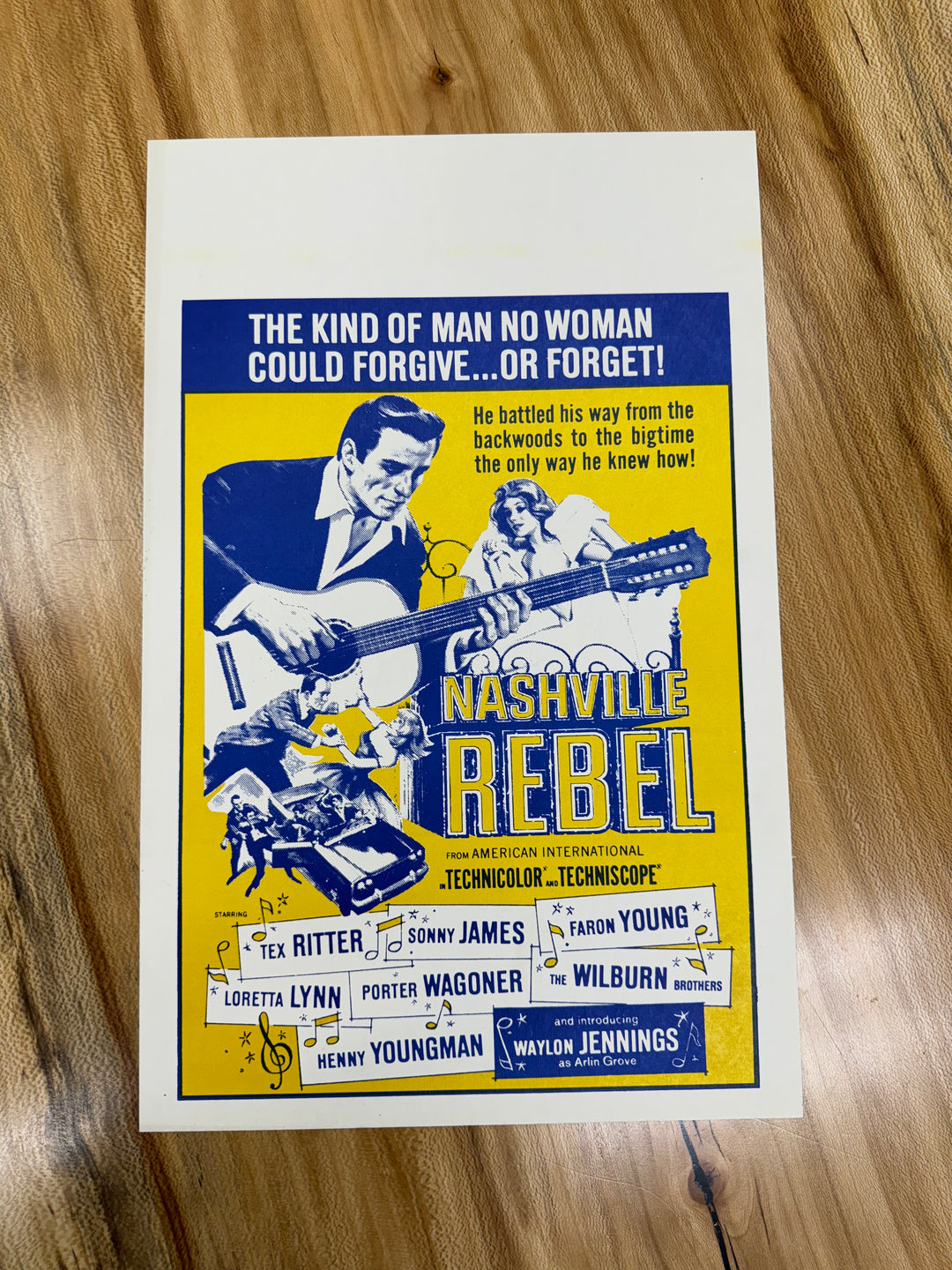 Nashville Rebel First Edition Premium Original Movie Cards/Posters