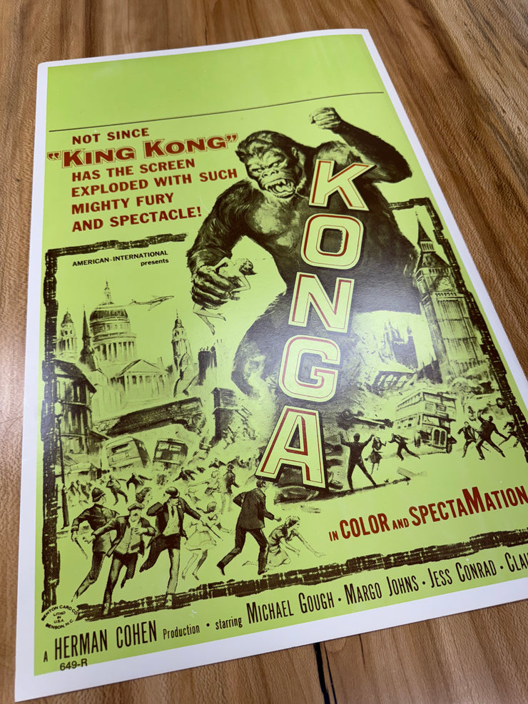 Konga Second Edition Premium Original Movie Cards/Posters - 14 x 22