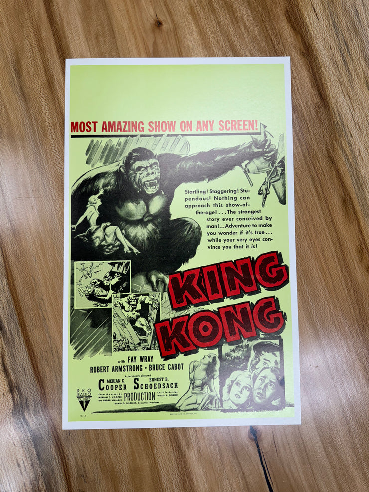 King Kong Second Edition Premium Original Movie Cards/Posters - 14 x 22