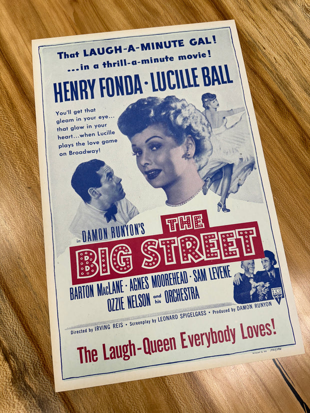 The Big Street First Edition Premium Original Movie Cards/Posters - 14 x 22