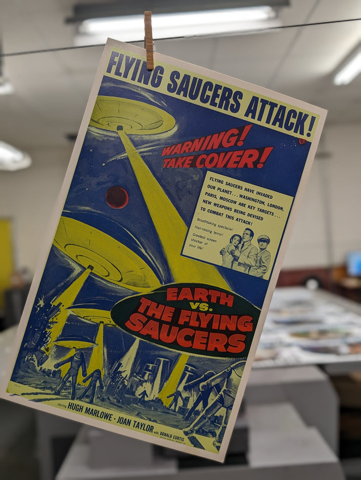 Earth vs. The Flying Saucers- Second Edition Standard Original Movie Cards/Posters - 14 x 22
