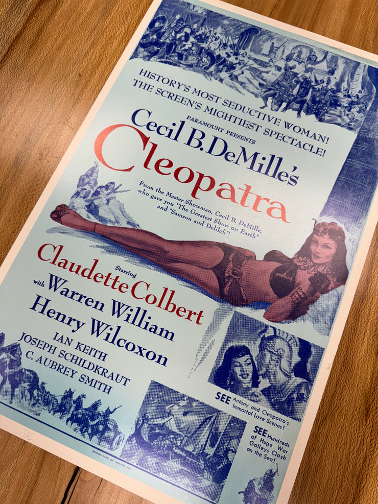 Cleopatra Second Edition Standard Original Movie Cards/Posters - 14 x 22