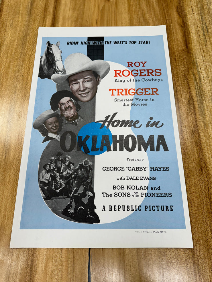 Home in Oklahoma Second Edition Standard Original Movie Cards/Posters - 14 x 22