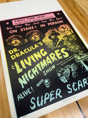 Dr. Dracula's Living Nightmare Second Edition Standard Original Movie Cards/Posters - 14 x 22