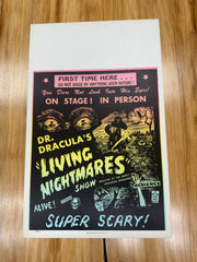 Dr. Dracula's Living Nightmare Second Edition Standard Original Movie Cards/Posters - 14 x 22