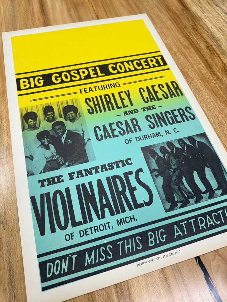 Big Gospel Concert First Edition Standard Original Movie Cards/Posters - 14 x 22